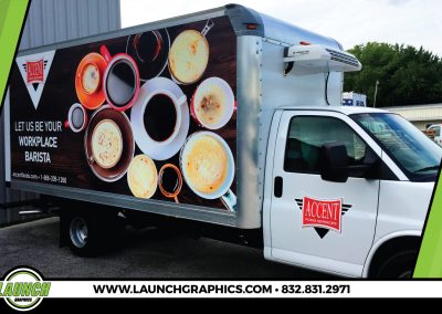 Launch Graphics Wraps Houston  Accent-Food-Services-Box-Truck-2